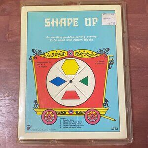 Vintage 80s Shape Up Game Homeschool‎ Preschool Elementary Patterns Crafting